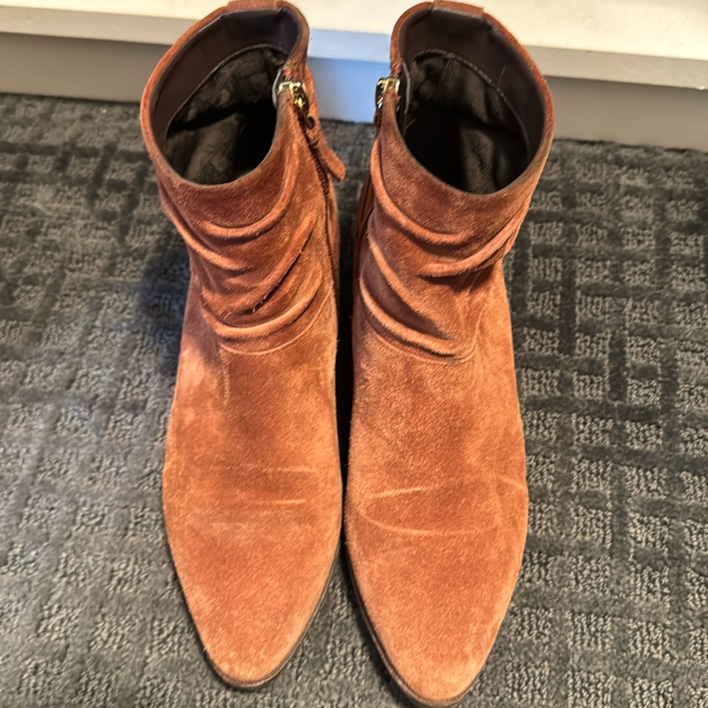 Suede booties